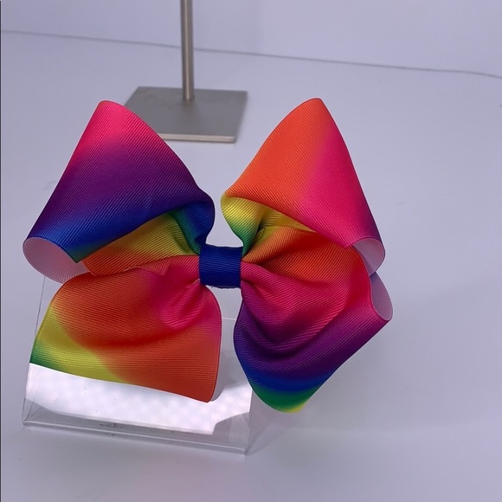 Tie-dye style boutique hair bow